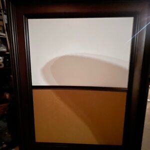 Black Framed Cork and Whiteboard
